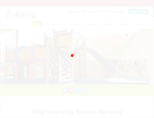 Tablet Screenshot of learningspacesnurseries.com